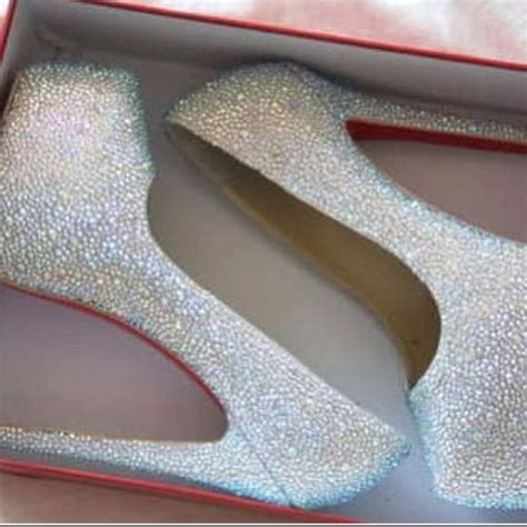 louis vuitton glitter high heels